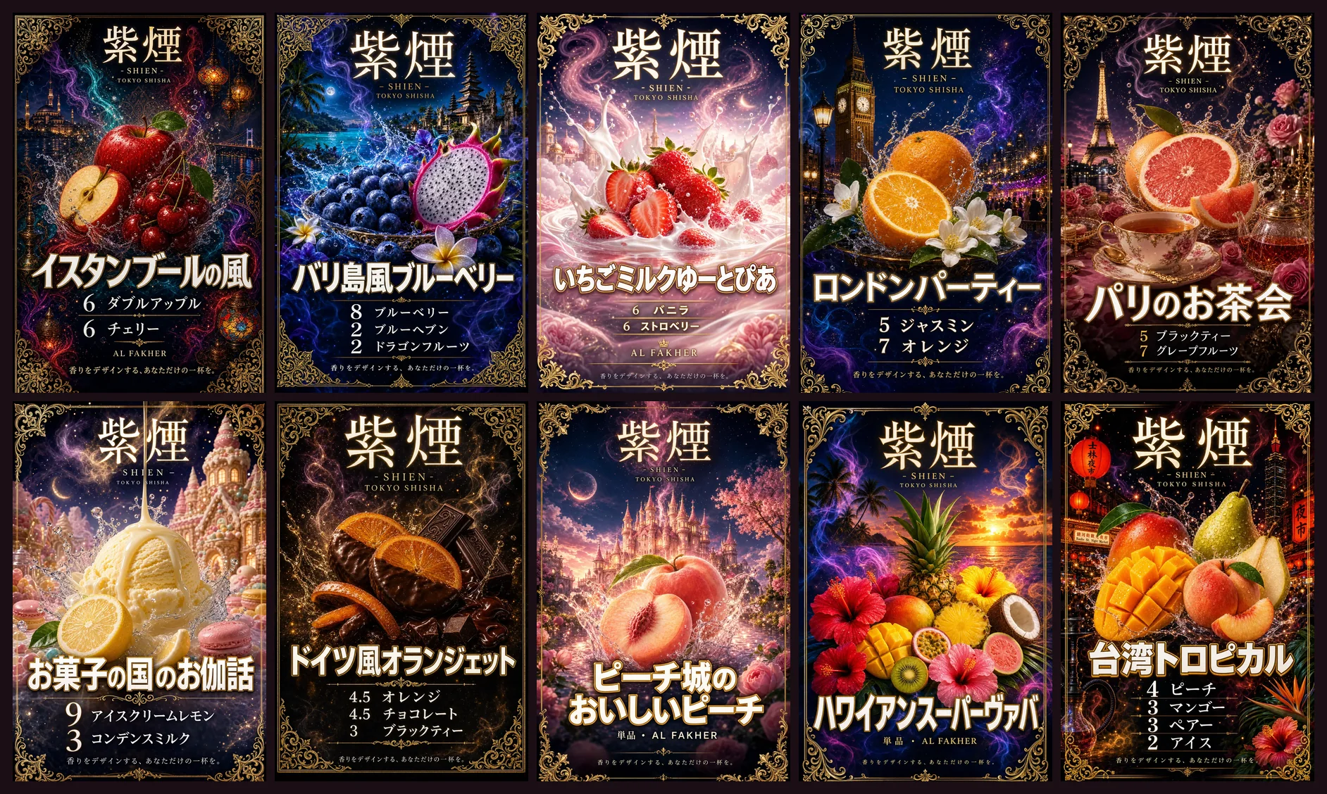 武則天Mix 全10種のラインナップ(紫煙 -SHIEN-)